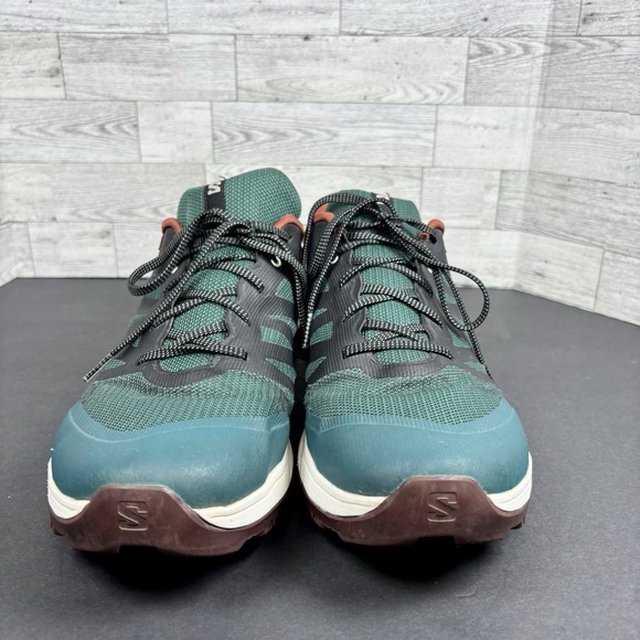 Salomon Outrise GTX Gore-Tex Hiking Sneakers Men's 13 Green Lace Up Low Top - Picture 2 of 13